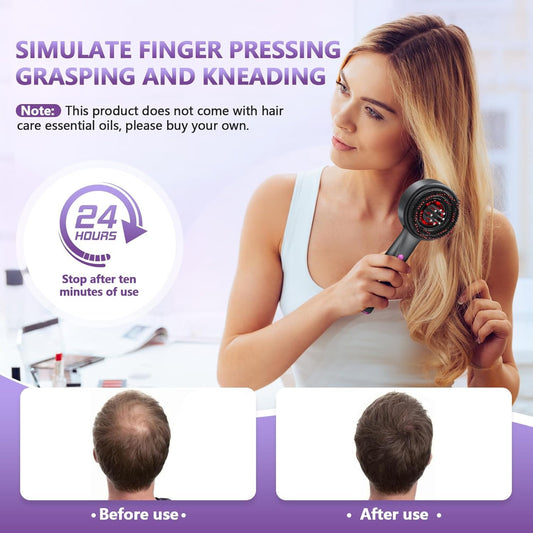 Upgrade 3 in 1 Hair Oil Applicator,Electric Hair Brushes for Hair Growth,Oil Applicator Scalp Massager ( PACK OF 2 )
